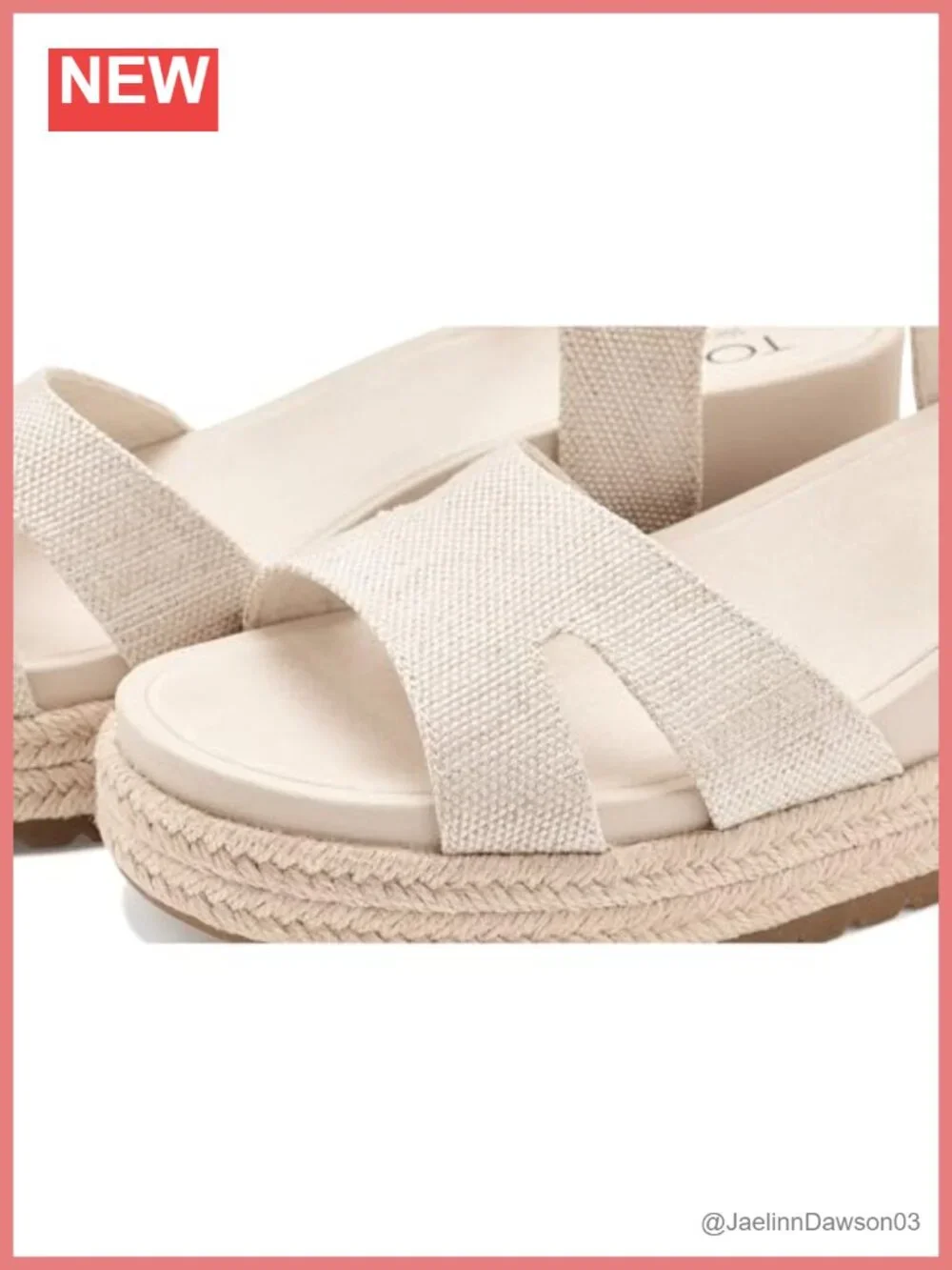 TOMS Alana Espadrille Wedge Sandal Women's Platform Ankle Strap